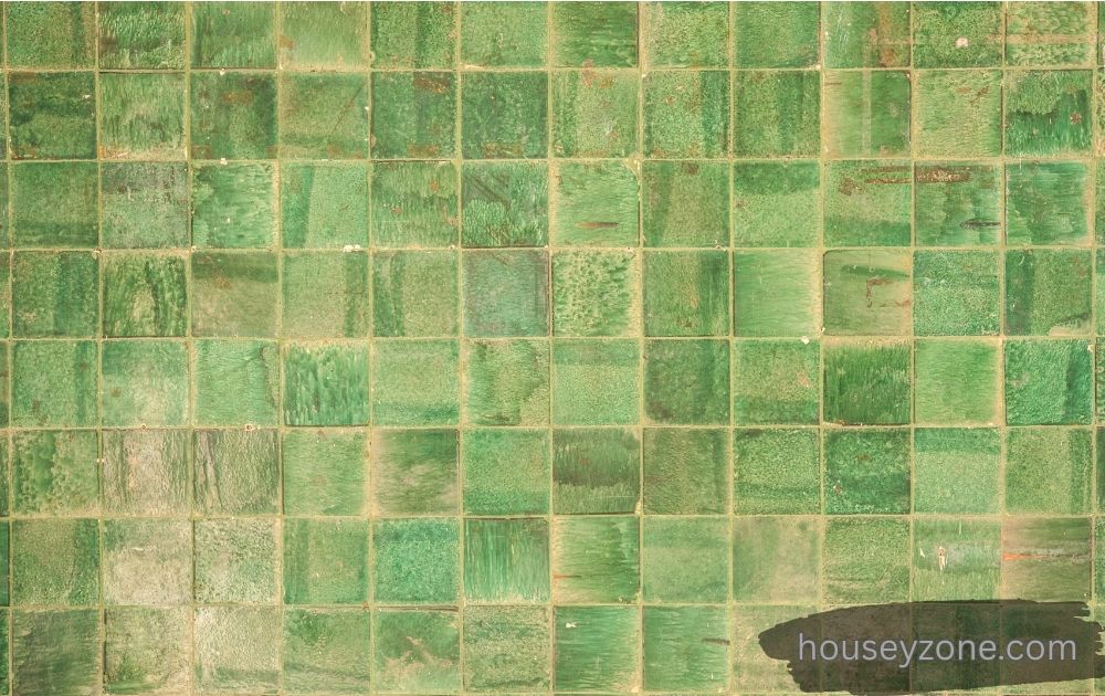 dark green tiles